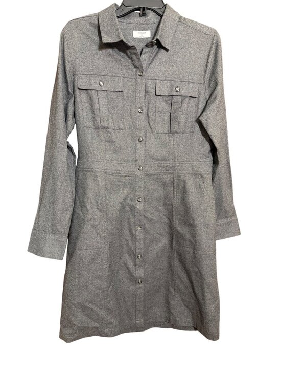 UNTUCKit Dresses & Skirts - Untuckit Portia Button Up Shirt Dress Size Collared Long Sleeves Cotton Size 10